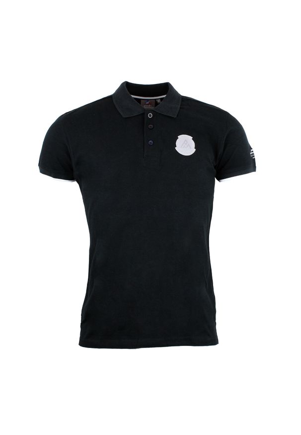 PEAK MOUNTAIN - Polo Peak Mountain Cornelius. Typ kołnierza: polo. Kolor: czarny. Długość rękawa: krótki rękaw. Długość: krótkie. Wzór: jednolity