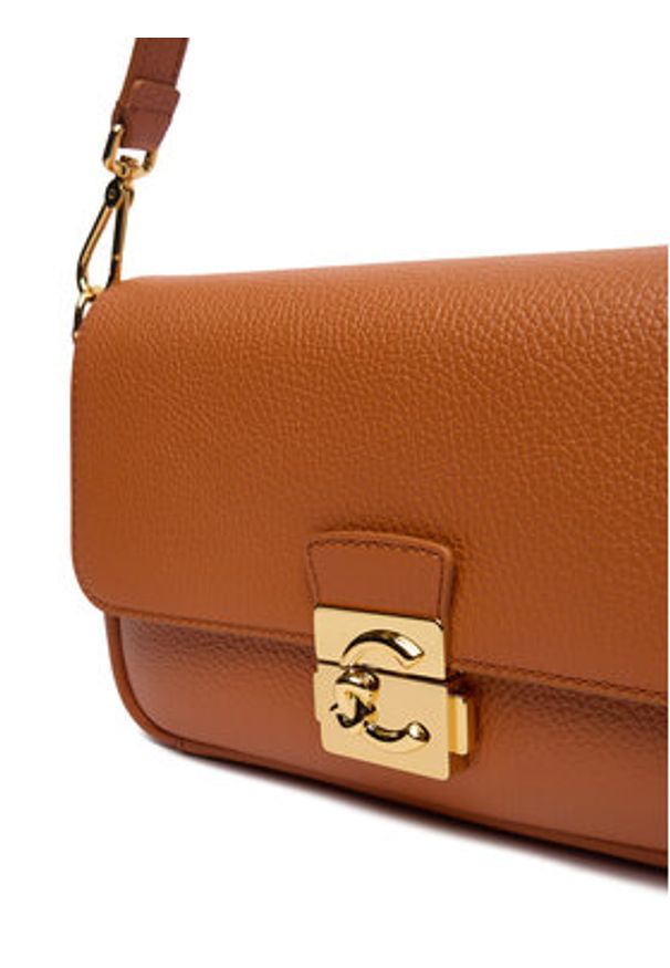 Coccinelle Torebka U4K Coccinelle C-Me Lock E1 U4K 12 02 01 Brązowy. Kolor: brązowy. Materiał: skórzane