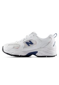 Buty dziecięce New Balance G5302EG – białe. Okazja: na uczelnię, na co dzień. Kolor: biały. Materiał: materiał, syntetyk, guma. Szerokość cholewki: normalna #3