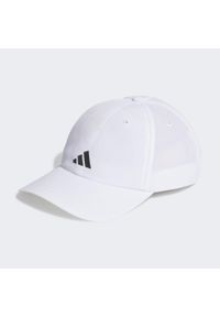 Adidas - Running Essentials AEROREADY Six-Panel Baseball Cap. Kolor: biały, szary, wielokolorowy. Materiał: materiał. Styl: sportowy, klasyczny