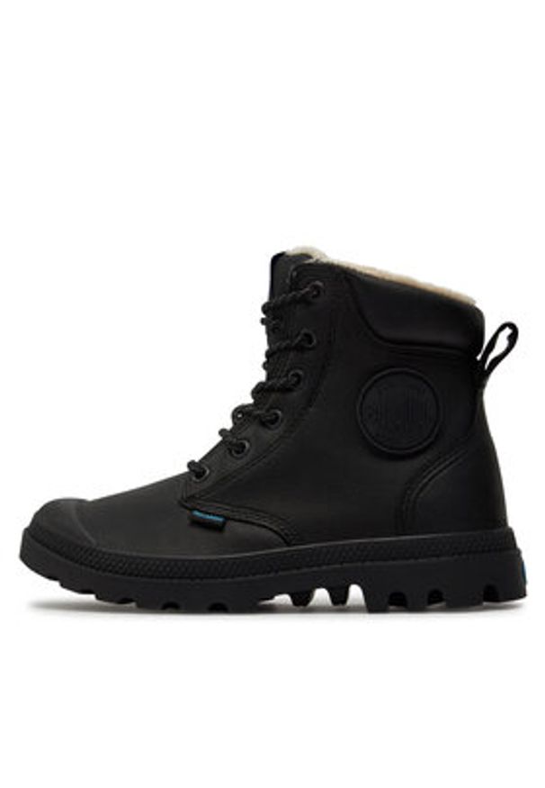 Palladium Trapery Pampa Sport Cuff WPS 72992-001-M Czarny. Kolor: czarny. Materiał: skóra. Styl: sportowy
