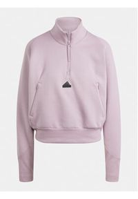 Adidas - adidas Bluza Z.N.E. IS3899 Fioletowy Loose Fit. Kolor: fioletowy. Materiał: syntetyk, bawełna #4