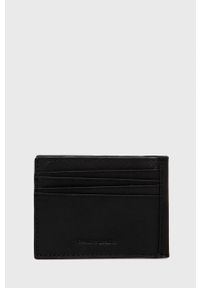 Pepe Jeans - Portfel skórzany Credit Card Wallet. Kolor: czarny. Materiał: skóra. Wzór: gładki #2