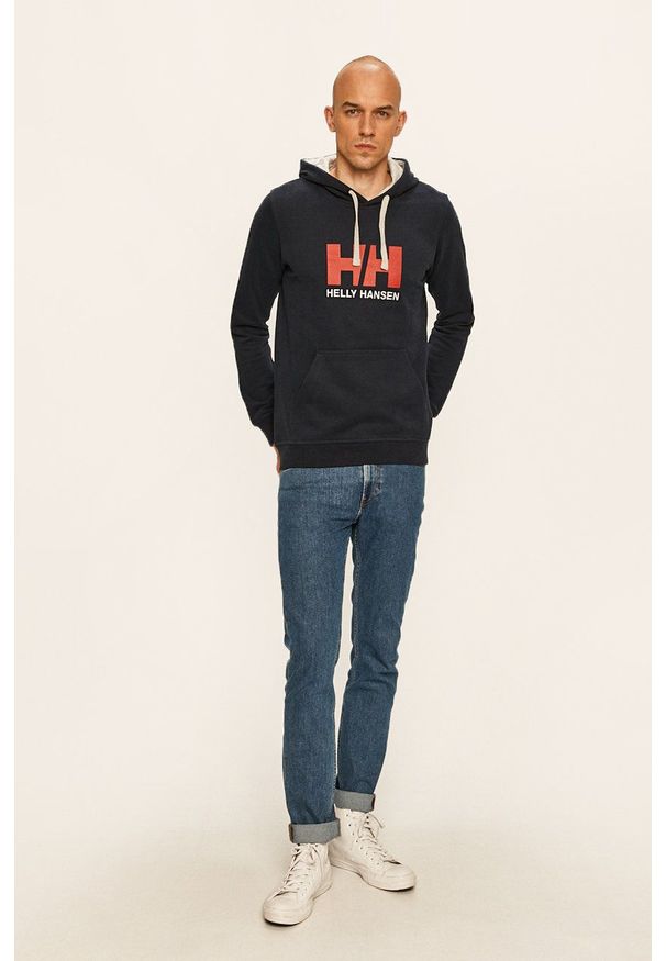 Helly Hansen - Bluza. Okazja: na co dzień. Kolor: niebieski. Wzór: aplikacja. Styl: casual