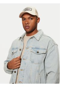 Guess Jeans Czapka z daszkiem M5RZ17 WF8V1 Écru. Materiał: materiał, bawełna