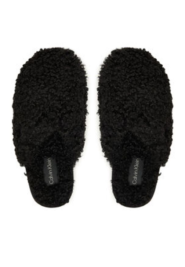 Calvin Klein Jeans Kapcie YW0YW01975 Czarny. Kolor: czarny. Materiał: materiał