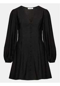 Edited Sukienka dzianinowa Vilja Czarny A-Line Fit. Kolor: czarny. Materiał: wiskoza #1