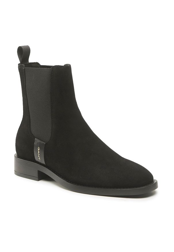 GANT - Sztyblety Gant Fayy 25553403 Black G00. Kolor: czarny. Materiał: zamsz, skóra