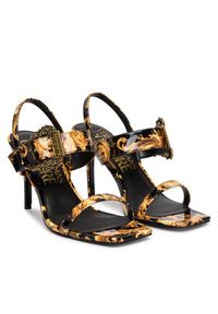 Versace Jeans Couture Sandały 80VA3S71 ZS366 G89 Czarny. Kolor: czarny. Materiał: skóra #6