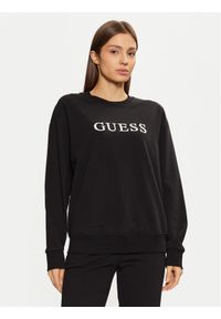 Guess Bluza O5RQ03 KCO31 Czarny Regular Fit. Kolor: czarny. Materiał: bawełna #1