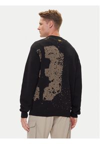 G-Star RAW - G-Star Raw Sweter Sprayed 89 D27772-D488 Czarny Relaxed Fit. Kolor: czarny. Materiał: bawełna #4