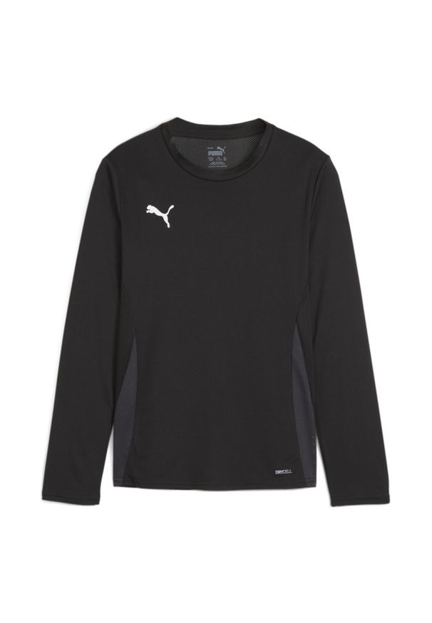 Dziecięcy dżersej z długim rękawem Puma TeamGoal. Kolor: czarny. Materiał: jersey. Długość rękawa: długi rękaw. Długość: długie. Sport: piłka nożna