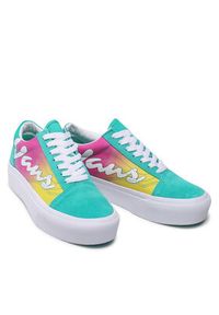 Vans Tenisówki Old Skool Plat VN0A5KRGB681 Zielony. Kolor: zielony. Materiał: zamsz, skóra