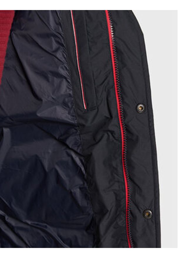 TOMMY HILFIGER - Tommy Hilfiger Kurtka puchowa MW0MW27683 Granatowy Regular Fit. Kolor: niebieski. Materiał: syntetyk