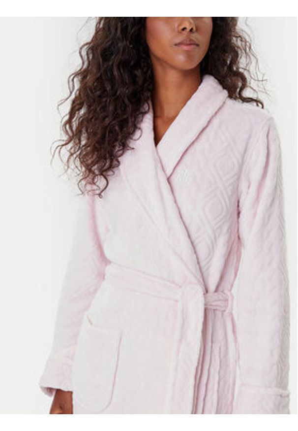 Lauren Ralph Lauren - LAUREN RALPH LAUREN Szlafrok ILN52455 Różowy. Kolor: różowy. Materiał: syntetyk