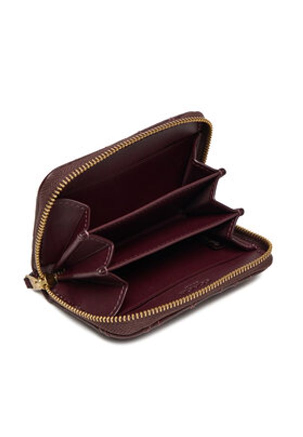 Coach Mały Portfel Damski CM505 Fioletowy. Kolor: fioletowy. Materiał: skóra