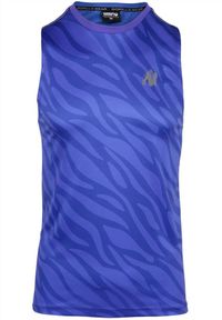 GORILLA WEAR - Tank top fitness męski Gorilla Wear USA Washington bez rękawów. Kolor: niebieski. Długość rękawa: bez rękawów. Styl: sportowy