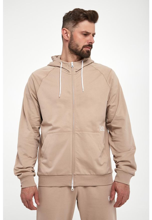 EA7 Emporio Armani - Bluza męska z kapturem EA7 EMPORIO ARMANI. Typ kołnierza: kaptur