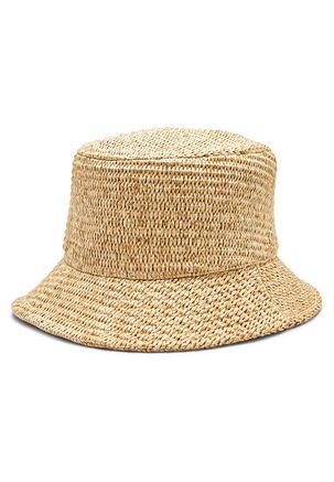 MAXMARA イレキュラフレムサンクラス MM0019D 28B Beżowy kapelusz Weekend Max Mara 8054146971146 - Kapelusze
