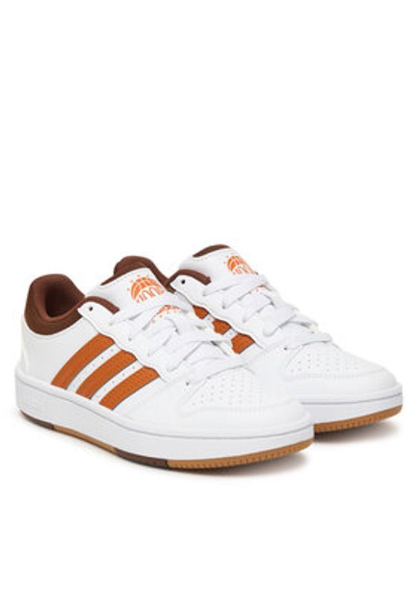 Adidas - adidas Sneakersy Hoops Classic J KI1071 Biały. Kolor: biały. Materiał: skóra