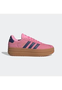 Adidas - Sneakersy damskie ADIDAS VL Court Bold. Materiał: zamsz, kauczuk, skóra, syntetyk. Szerokość cholewki: normalna