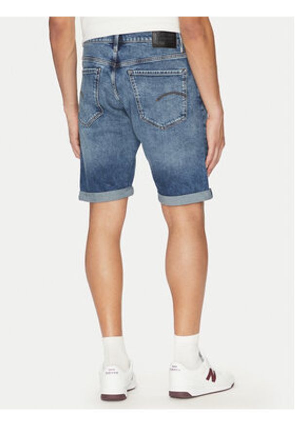 G-Star RAW - G-Star Raw Szorty jeansowe Mosa D24430-C052 C606 Niebieski Regular Fit. Kolor: niebieski. Materiał: bawełna, jeans