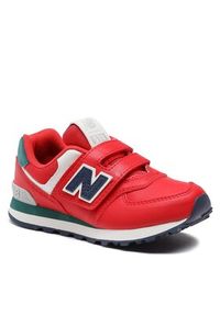 New Balance Sneakersy PV574CU Czerwony. Kolor: czerwony. Materiał: skóra. Model: New Balance 574