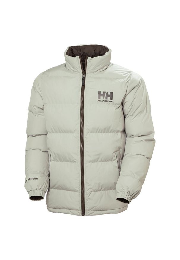 Kurtka odwracalna Helly Hansen Urban. Kolor: wielokolorowy, szary, brązowy. Materiał: puch