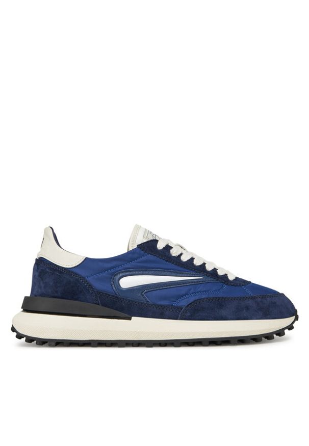 D.A.T.E. Sneakersy Athleta M421-AT-NY Granatowy. Kolor: niebieski. Materiał: zamsz, skóra