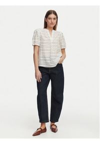 French Connection Bluzka 729F9 Biały Regular Fit. Kolor: biały. Materiał: syntetyk #2