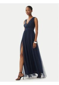 Rinascimento Sukienka wieczorowa CFC0123704003 Granatowy Regular Fit. Kolor: niebieski. Materiał: syntetyk. Styl: wizytowy #3
