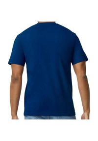 GILDAN - Bawełniana Lekka Koszulka Unisex Dla Dorosłych. Kolor: niebieski. Materiał: bawełna. Sport: turystyka piesza