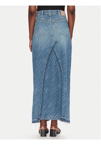 BOSS Spódnica jeansowa 50542445 Niebieski Regular Fit. Kolor: niebieski. Materiał: bawełna #3