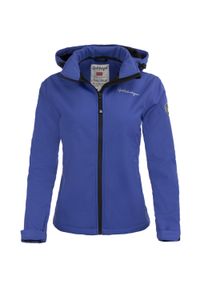 GOLF - Kurtka softshell damska Spitsbergen — wiatroszczelna, hydrofobowa. Typ kołnierza: golf. Kolor: fioletowy. Materiał: softshell. Sport: golf #1