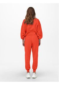 only - ONLY Spodnie dresowe 15239890 Pomarańczowy Regular Fit. Kolor: pomarańczowy. Materiał: bawełna, dresówka, syntetyk #3