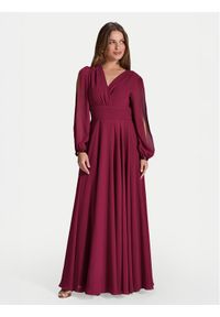 Swing Sukienka wieczorowa 5AI17100 Bordowy Regular Fit. Kolor: czerwony. Materiał: syntetyk. Styl: wizytowy #1