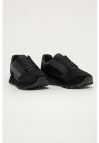 Armani Exchange – Buty kolor czarny XUX083 XV263. Nosek buta: okrągły. Zapięcie: sznurówki. Kolor: czarny. Materiał: guma #4