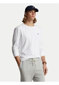 Polo Ralph Lauren Longsleeve Classics 710671468004 Biały Custom Slim Fit. Typ kołnierza: polo. Kolor: biały. Materiał: bawełna. Długość rękawa: długi rękaw #1