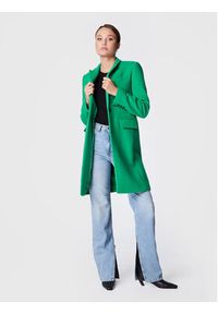 TwinSet - TWINSET Płaszcz wełniany 222TP2060 Zielony Regular Fit. Kolor: zielony. Materiał: wełna #3