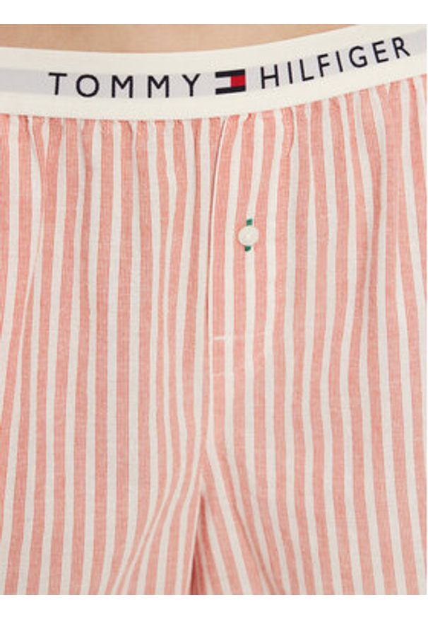 TOMMY HILFIGER - Tommy Hilfiger Piżama UW0UW05799 Pomarańczowy Regular Fit. Kolor: pomarańczowy. Materiał: bawełna