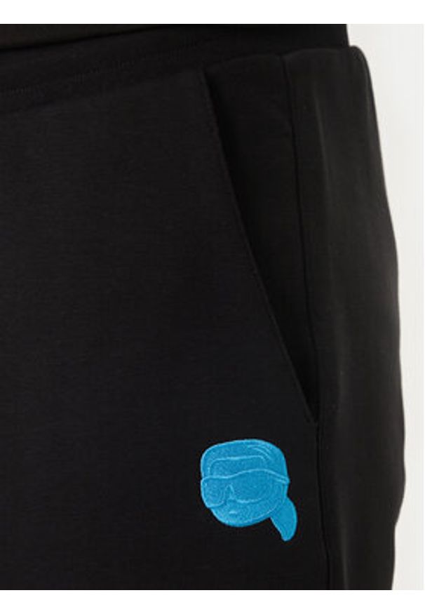 Karl Lagerfeld - KARL LAGERFELD Szorty sportowe 705118 562900 Czarny Loose Fit. Kolor: czarny. Materiał: bawełna. Styl: sportowy