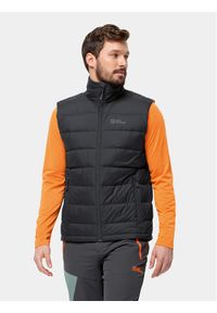 Jack Wolfskin Kamizelka Ather Down Vest 1207691 Czarny Regular Fit. Kolor: czarny. Materiał: syntetyk