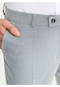 Pako Lorente - PAKO LORENTE – Szare spodnie ganiturowe. Kolor: szary. Materiał: poliester, wiskoza, elastan. Wzór: gładki. Styl: młodzieżowy, elegancki #5