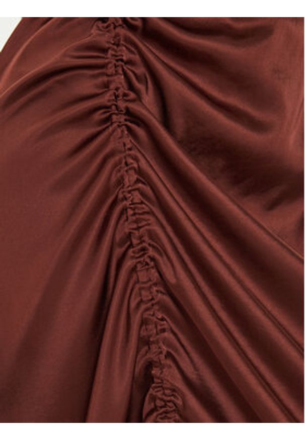 GESTUZ - Gestuz Sukienka letnia Walery 10908960 Brązowy Relaxed Fit. Kolor: brązowy. Materiał: wiskoza. Sezon: lato