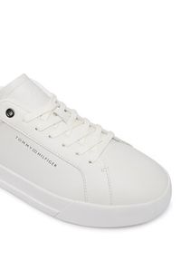 TOMMY HILFIGER - Tommy Hilfiger Sneakersy Th Court FM0FM05879 Biały. Kolor: biały. Materiał: skóra #3