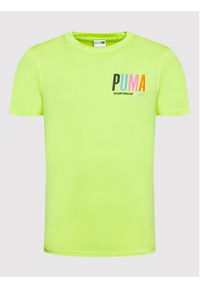 Puma T-Shirt SWxP Graphic 533623 Żółty Regular Fit. Kolor: żółty. Materiał: bawełna