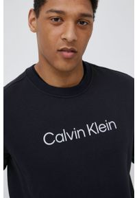 Calvin Klein Performance bluza dresowa męska kolor czarny z nadrukiem. Kolor: czarny. Materiał: dresówka. Wzór: nadruk #5