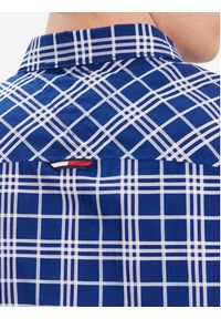 Tommy Jeans Koszula Small Check DM0DM16608 Granatowy Classic Fit. Kolor: niebieski. Materiał: bawełna #4