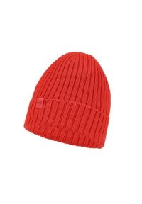 Czapka zimowa z wełny merino Buff Merino Wool Norval. Kolor: czerwony. Materiał: wełna. Sezon: zima. Styl: sportowy #1