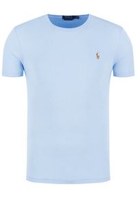 Polo Ralph Lauren T-Shirt Classics 710740727 Błękitny Slim Fit. Typ kołnierza: polo. Kolor: niebieski. Materiał: bawełna #3